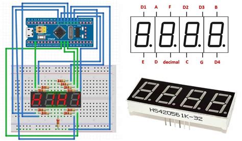 Learn How 4 Digit 7 Segment Displays Work .